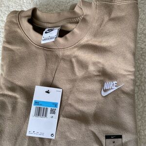 Nike Men's Beige Crewneck Sweater